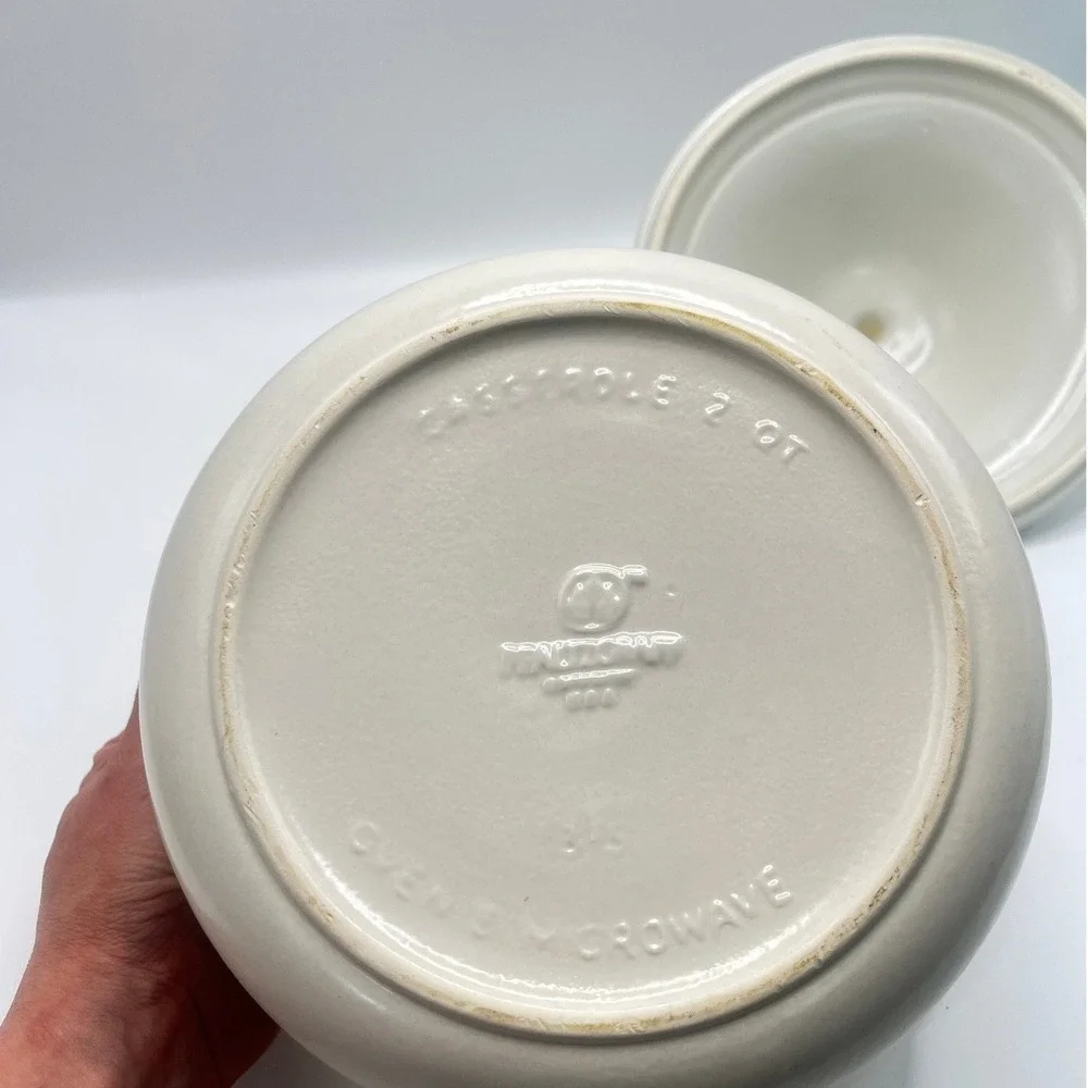 Pfaltzgraff Tea Rose 2 Quart Round Casserole Dish with Lid Stoneware Floral 318